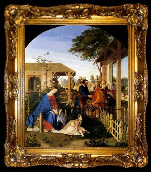 framed  Julius Schnorr von Carolsfeld The Family of St John the Baptist Visiting the Family of Christ, ta009-2